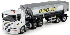 TEK71947 - Camion 6x4 SCANIA G490 et semi benne 2 essieux aux couleurs SURER
