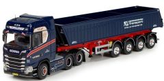TEK71953 - Camion 6x4 SCANIA S Highline et benne 3 essieux aux couleurs transport Leif moller