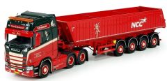 TEK71973 - Camion 6x4 SCANIA S Highline et benne 4 Essieux aux couleurs Henrik Rasmussen