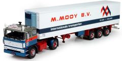 TEK72111 - Camion 4x2 DAF 2800 version cabine de couchage avec semi réfrigérante aux couleurs transport M.Mooy