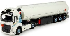 TEK72621 - Camion 4x2 VOLVO FH04 Globetrotter et citerne essence 3 essieux aux couleurs des transport Mondello et fils