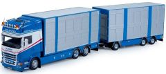TEK72683 - Camion 6x2 bétaillère SCANIA R13 Topline avec remorque aux couleurs transport Van Rooyen
