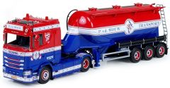 TEK73074 - Camion 4x2 SCANIA S avec semi silo aux couleurs transport P.v.d Wouw