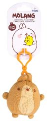 Porte clés au crochet le Copain de MOLANG Couleur marron