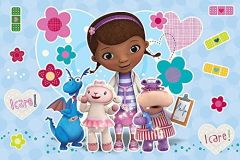 TRF14601 - Puzzles 15 Pièces Fluorescent  DISNEY du dessin-animé  Dr la peluche