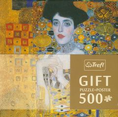 TRF37217 - Puzzle avec poster  "Portrait d'Adéle Bloch-Bauer I" - 500 pièces