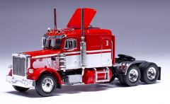 IXO64TR010A - Camion solo de 1973 couleur rouge et blanc - PETERBILT 359