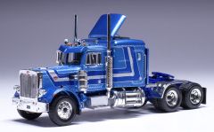 IXO64TR010B - Camion solo de 1973 couleur bleu - PETERBILT 359
