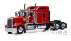 IXO64TR014A - Camion solo de couleur rouge - KENWORTH W900 Sleeper Cab 6x4