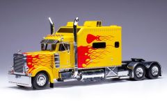 IXOTR193.22 - Camion solo de couleur rouge et jaune - PERTERBILT 379 Custom 2002 6x4