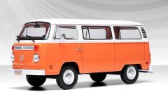 IXO-U24RDC002 - Véhicule de 1974 couleur blanc et orange - VW Bus