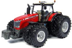 UH4284 - Tracteur MASSEY FERGUSON 8737 8 roues équipé du relevage avant avec masse