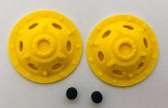 UM187 - Set de 2 voiles de roues pour tracteur John Deere 6210R/6250R en miniature