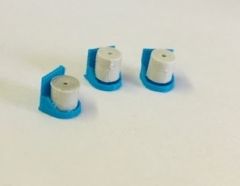 UM195_12 - Set de 3 Supports muraux + 3 pierres de sel ronde 12 kg en Miniature