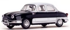VIT23595 - Voiture berline PANHARD Dyna Z12 grand standing couleur noire et blanc de 1957