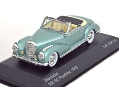 WBX115 - Voiture cabriolet MERCEDES 300 W186 SC Roadster de 1956 couleur verte métalique