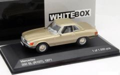 WBX116 - Voiture berline MERCEDES 350 SL R107 Hardtop de 1971 couleur beige métallique