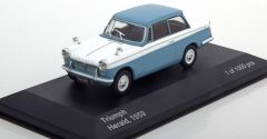 WBX119 - Voiture berline TRIUMPH Herald de 1959 couleur blanche-bleue