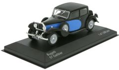 WBX123 - Voiture de luxe BUGATTI 57 modèle Galibier de 1934 couleur bleue noire
