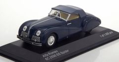 WBX219 - Voiture cabriolet ALFA ROMEO 6C 2500 SS Spider de 1939 couleur bleue