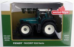 WEI2041 - Tractzeur FENDT 926 Favorit couleur bleu petrol équipé du relevage avant
