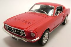 WEL22522W - Voiture sportive FORD Mustang GT de 1967 couleur rouge