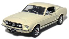 WEL22522WB - Voiture sportive FORD Mustang GT de 1967 de couleur blanche