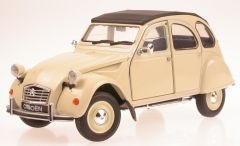 WEL24009A-W - Voiture CITROEN 2 CV de couleur crème