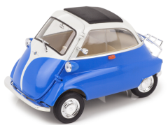 WEL24096WC - Voiture citadine BMW Isetta de couleur bleu et blanc