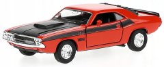 WELDO49720W - Voiture sportive DODGE Challenger T/A de 1970 de couleur orange jouet à friction