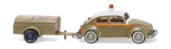 WIK003001 - Voiture Beetle 1200 VOLKSWAGEN équipée d'une remorque