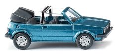 WIK004604 - Voiture cabirolet VOLKSWAGEN Golf I de couleur Bleu métallisé