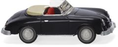 WIK016039 - Voiture cabriolet de couleur Noire - Porsche 356
