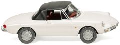 WIK020602 - Voiture coupé -ALFA Spider de couleur Blanche avec toit Noir