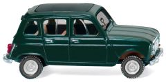 WIK022402 - Voiture berline - Renault R4 de couleur vert sapin