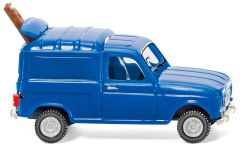 WIK022502 - Voiture utilitaire Reanult R4 de couleur bleu avec échelle