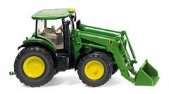 WIK035802 - Tracteur équipé d'un chargeur avec godet JOHN DEERE 7280R