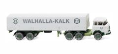 WIK048801 - Camion 6x4 KRUPP 806 6x4 avec semi Walhalla Kalk 2 essieux bachée