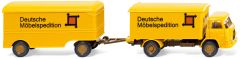 WIK054003 - Camion 4x2 MAN diesel avec remorque Deutsche Mobelsedition