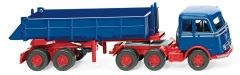 WIK067705 - Camion avec benne basculante de couleur bleu et rouge - MERCEDES LPS 333 6x4