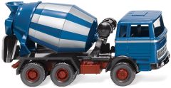 WIK068206 - Camion toupie de couleurs bleu azur et argent - MAGIRUS Deutz