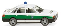 WIK086443 - Voiture de la police allemande couleur blanche et verte - AUDI 80