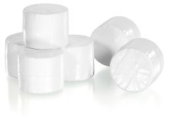 Ensemble de 6 balles enrubannées en blanc