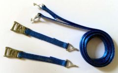 WM082BLEU - Lot de 2 sangles de couleur bleu en miniature Dimensions : 30 x 0.04 cm
