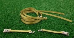 WM082VERT - Lot de 2 sangles de couleur verte en miniature Dimensions : 30 x 0.04 cm
