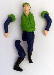 WM085 - Personnage qui monte des marches Vert Clair