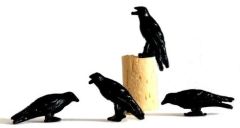 WMA17 - lot de 4 Corbeaux - En miniature