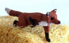 WMA20B - Renard en miniature position accroupi