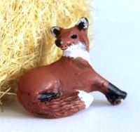 WMA20C - Renard en miniature position couchée