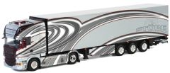 WSI01-1153 - Camion 4x2 SCANIA R6 Topline avec semi réfrigérante Thermoking aux couleurs TRANSPORT STUBE